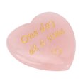 thumbnail image 1 of Heart Shaped Rose Quartz Stone, Pure Unique Rose Quartz Puffy Heart Stone Safe  for Outdoor Carry, 1 of 7