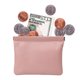 thumbnail image 5 of 1PC Mini bolsa de almacenamiento grande Bolsa de maquillaje multifuncional Monedero cero: 11,5 * 12 * 1 cm Polvo de rosa, 5 of 5