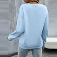 thumbnail image 3 of Womens Crew Neck Sweatshirts Oversized Long Sleeve Solid Pullover Shirts Y2k Casual Comfy Fall Fashion Outfit 2025, 3 of 7