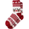 thumbnail image 2 of Tough Land Slipper Socks for Women with Grippers Non Slip, Sherpa Lined Slipper Socks, 2 of 4