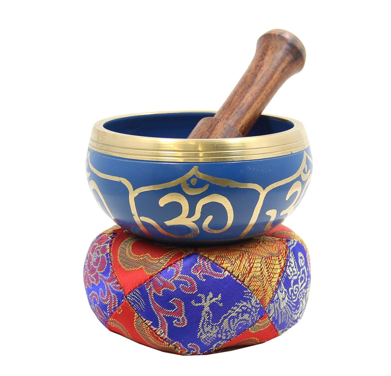 With Traditional Design with Stick and Black Cushion Meditation Singing Bowl for Relaxation,Healing and for your silent mind 4 Diameter