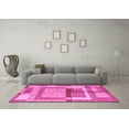 thumbnail image 3 of Ahgly Company Indoor Rectangle Abstract Pink Modern Area Rugs, 5' x 7', 3 of 4