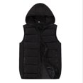 thumbnail image 3 of Chaleco de primavera y otoño para hombre, chaqueta sin mangas a la moda, cálido, con capucha, chalecos de invierno ligeros, gran oferta, chalecos de trabajo para hombre 2024, 3 of 5