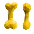 thumbnail image 2 of Perrísimo Hueso De Juguete De Hule Resistente Para Perros Color Amarillo, 2 of 3