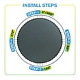 thumbnail image 5 of Machrus Upper Bounce Replacement Jumping Mat, Fits 6 ft Round Trampoline Frame with 36 V-Hooks, using 5.5" springs - Mat Only, 5 of 5