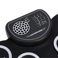 thumbnail image 4 of Rechargeable 9-Pad Electronic Drum Set with Built-in Speaker, Portable Foldable Practice Drum Set with Headphone Jack for Kids, 4 of 4