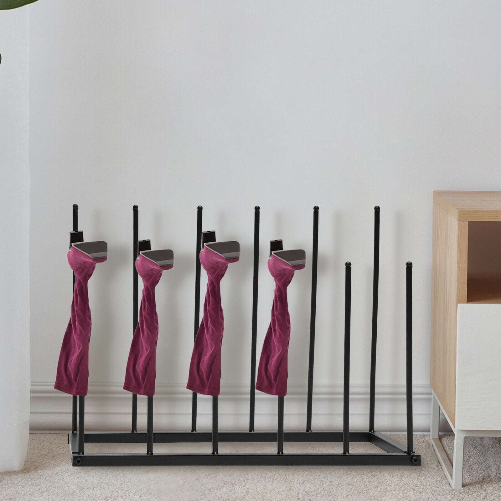 Miumaeov Metal Freestanding Boot Rack Organizer Tall Boots Storage