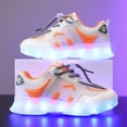 thumbnail image 2 of VUHXZWAF Toddler Sneakers Gradient Light Lace Up Soft Soles Boys Shoes Running Footwear Size 11.5, 2 of 4