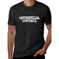 thumbnail image 1 of Men's Sequential Circuits Graphic Music Tech Inspired Bold White Print Printed pattern short-sleeved shirt, 1 of 5