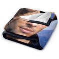 thumbnail image 2 of James Model Marsden Fleece Blanket Warm Fuzzy Soft Throw Blanket Comfy Reversible Microfiber Blankets All Seasons Suitable, 2 of 5