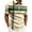 Beige, variant on Mens Color Block Striped Polo Shirt Short Sleeve T Shirts Casual Summer Breathable Top Army Green L
