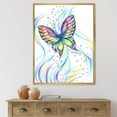 thumbnail image 3 of Designart Papillon irisé ART MURAL À CADRE FLOTTÉ, 3 of 4