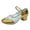 Gold, variant on Fukaraa Breathable Mesh Latin Dance Shoes Women - 2025 Middle Heel Single Shoe for Practice