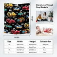 thumbnail image 4 of Car Blanket for Kids, Soft Warm Flannel Throw Blanket for Boys Teens, 50x60 Inch Racing Car Fleece Blanket for Sofa Couch, Sports Throws, Car Lovers Gifts Home Decor, 4 of 6