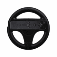 thumbnail image 3 of Retrofam 2 Pack Mario Kart Steering Wheel and Remote for Wii Game Console, Black, 3 of 5