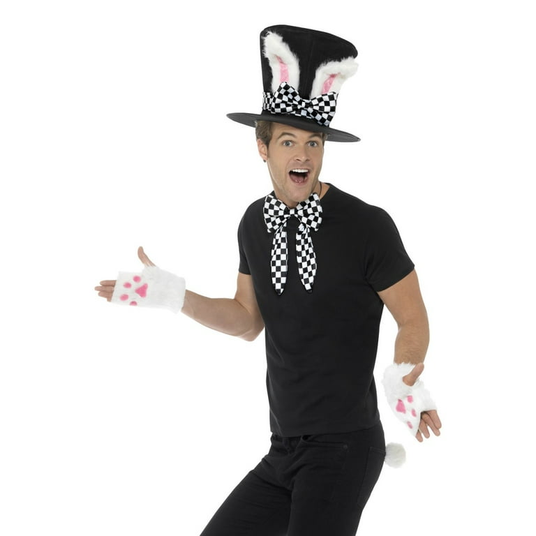 Tea Party March Hare Kit Adult Black White Tea Party March Hare Kit Adult Black White