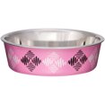 thumbnail image 1 of Bella Bowl Designer-Large-Argyle - Pink LP7705, 1 of 2