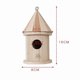 thumbnail image 2 of Wooden Bird House Creative Wall Mounted Outdoor Nest Dox Nest House Bird Box Wooden Box (1pcs, Brown), 2 of 4