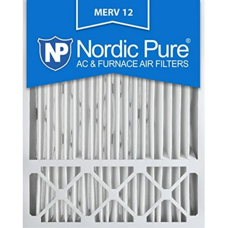 Nordic Pure 20x25x5 Honeywell Replacement AC Furnace Air Filters, MERV 12, Box of 2