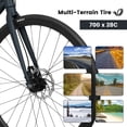 thumbnail image 6 of 700C Road Bike 21 Speed, Suspension Fork, Disc Brakes, Men'S Women'S Road Bike, 6 of 8
