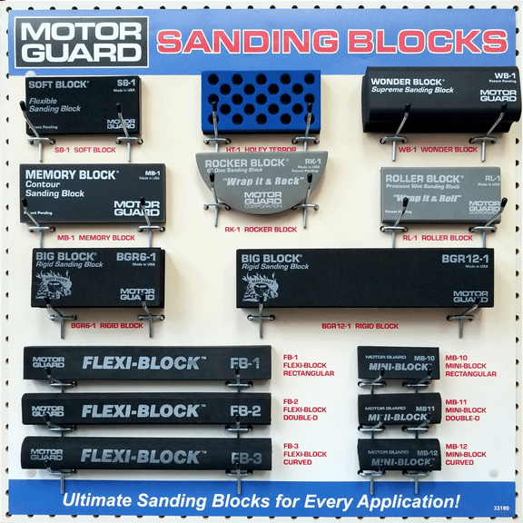 Motor Guard SANDING BLOCK DISPLAY