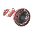 thumbnail image 3 of Bgsha Car Fan USB Fan With Night Light 360° Rotating Clip Fan For Car Truck SRV, 3 of 7