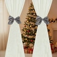 thumbnail image 6 of Euaioeiu Elegant Linen Bow Curtain Tiebacks with Buckle, Decor for Christmas Wedding Party, 7.5x7.1in, Gray Purple Brown, for Living Room Bedroom Window Valances Decoration, 6 of 9