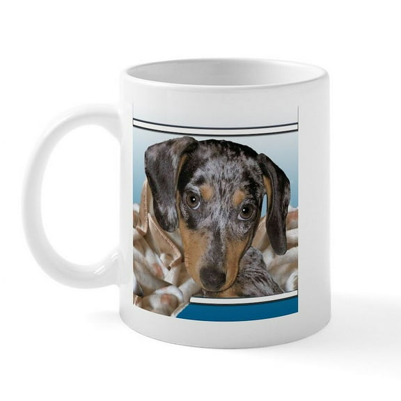 CafePress - Speckled Dachshund Dogs Mug - 11 oz Ceramic Mug - Novelty Coffee Tea Cup
