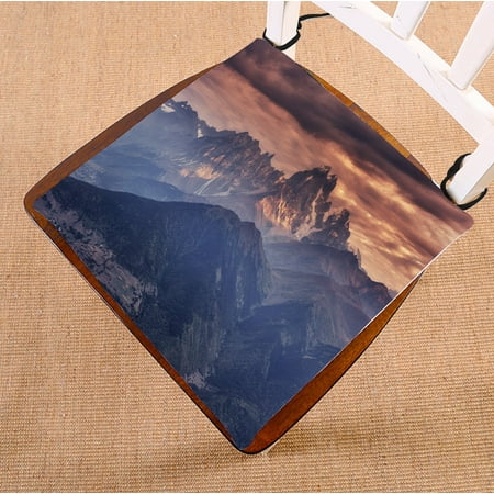 

PHFZK Landscape Nature Scenery Chair Pad Fog Mountain Seat Cushion Chair Cushion Floor Cushion Two Sides Size 20x20 inches