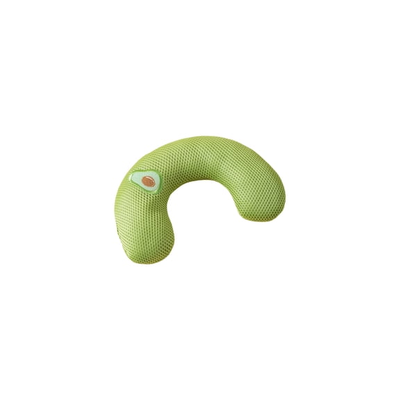 Breathable Summer Pet U-Shaped Neck Pillow, Cartoon Embroidered Cat Dog Neck Support Sleeping Cushion, Soft Pet Headrest Pillow for Small Medium Dogs Cats Indoor Use(M,A)