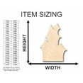 thumbnail image 2 of Unfinished Wood Haunted House Shape - Halloween - Craft - up to 46" DIY 20" / 1/2", 2 of 3