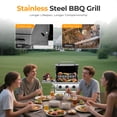 thumbnail image 2 of WAA 3-Burner Propane Gas Grill,24000BTU Stainless Steel BBQ with Foldable Side Tables & Durable Grates - Ideal for Outdoor Backyard/Patio Cooking, 2 of 8