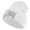 White, variant on US Air Force Veteran with Flag Logo Embroidered 12 Inch Solid Knit Cuff Long Beanie Made in USA - Black OSFM