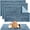 Blue-16 x 24 Inch-Low Pile Chenille, variant on Pet Bed Liners Dark Gray 12 x 12 Inch Low Pile Chenille for Small Pets