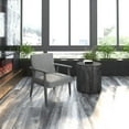thumbnail image 4 of Mid-Century Modern Faux Leather Accent Chair in Grey-Beige, 4 of 7