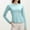 Light Blue, variant on Women's Protective Wicking Long Sleeve Yoga Fitness Shirt & Breathable for Running & Spor Womens Short Sleeve Tops Womens Tops Trendy Summer Shirts Women