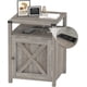 thumbnail image 1 of JJUN Farmhouse Nightstand with Charging Station, Rustic End Table Bedroom with Storage Living Room Side Table Grey Night Stand Industrial Bedside Bed Table with USB Ports and Outlets, 1 of 8