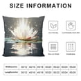 thumbnail image 5 of Creowell Flowers Reflection Fashion Style Dirt-Resistant Throw Pillow Covers for Couch Sofa Bed Living Room Bedroom Square Year-Round Suitable Pillow Case 1PC 22x22in, 5 of 5
