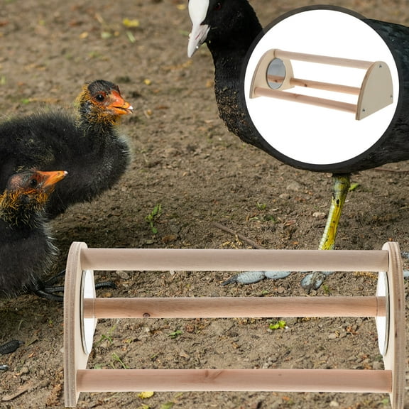 OUNONA Baby Chicken Roosting Perch Chick Wooden Stand Roosting Bar for Coop and Brooder