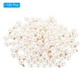 thumbnail image 3 of Unique Bargains Pendentifs Perles Factices 8 mm, Lot de 150 Perles Rondes Imitation Perle, Blanc Doré, 3 of 6
