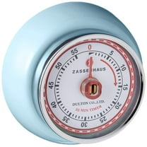 Zassenhaus Magnetic Retro 60 Minute Kitchen Timer, 2.75-Inch, Light Blue