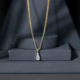 thumbnail image 5 of Rosec Jewels Lab Grown Diamond Teardrop Pendant Necklace, with Chain ( EF-VS Quality), 10K Yellow Gold, 5 of 7