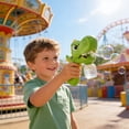 thumbnail image 4 of Wizlet Bubble Launcher for Kids, Dino & Shark Bubble Machine Toys, High Output Automatic Bubble Blaster, Rechargeable Easter Birth - Blue, 4 of 6