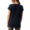 thumbnail image 2 of Alternative Slinky Jersey V-Neck Tee, Black, Large, 2 of 2