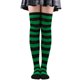 thumbnail image 1 of Nvzi 1 par de calcetines por encima de la rodilla, calcetines hasta la rodilla, medias altas hasta el muslo, calcetines hasta la rodilla para mujer, para cosplay de niña, uso diario, verde, 1 of 2