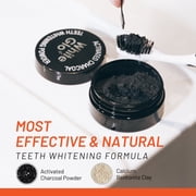 White Glo Deep Stain Removing Activated Charcoal Teeth Whitening Powder, Peppermint, Enamel Safe, 1.05 oz (30g)