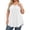 194#White, variant on Women's Plus Size V Neck T Shirts Short Sleeve Tops Casual Summer Tshirts Loose Fit Tees Yellow XL