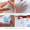thumbnail image 3 of Quentinu 10Pcs Transfer Paper Sewing Carbon with Embossing Stylus for Cross Stitch, 3 of 7