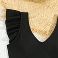 thumbnail image 5 of Girls One Piece Swimsuits Kid Girls Swimsuits Fashion Ruffle Black Baby Girl Swimsuit 8-10 Years, 5 of 6