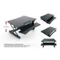 thumbnail image 4 of Convertisseur de Bureau Debout de 37 Pouces, Surélevé Robuste à Hauteur Réglable Assis-Debout avec Plateau pour Clavier et Support, Double Moniteur pour Bureau et Maison, 4 of 8